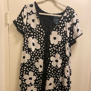 ModCloth black and white floral dress